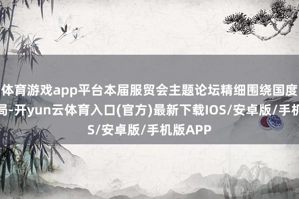 体育游戏app平台本届服贸会主题论坛精细围绕国度发展大局-开yun云体育入口(官方)最新下载IOS/安卓版/手机版APP