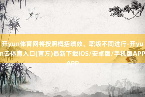 开yun体育网将按照概括绩效、职级不同进行-开yun云体育入口(官方)最新下载IOS/安卓版/手机版APP